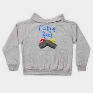 Curling Rocks Kids Hoodie